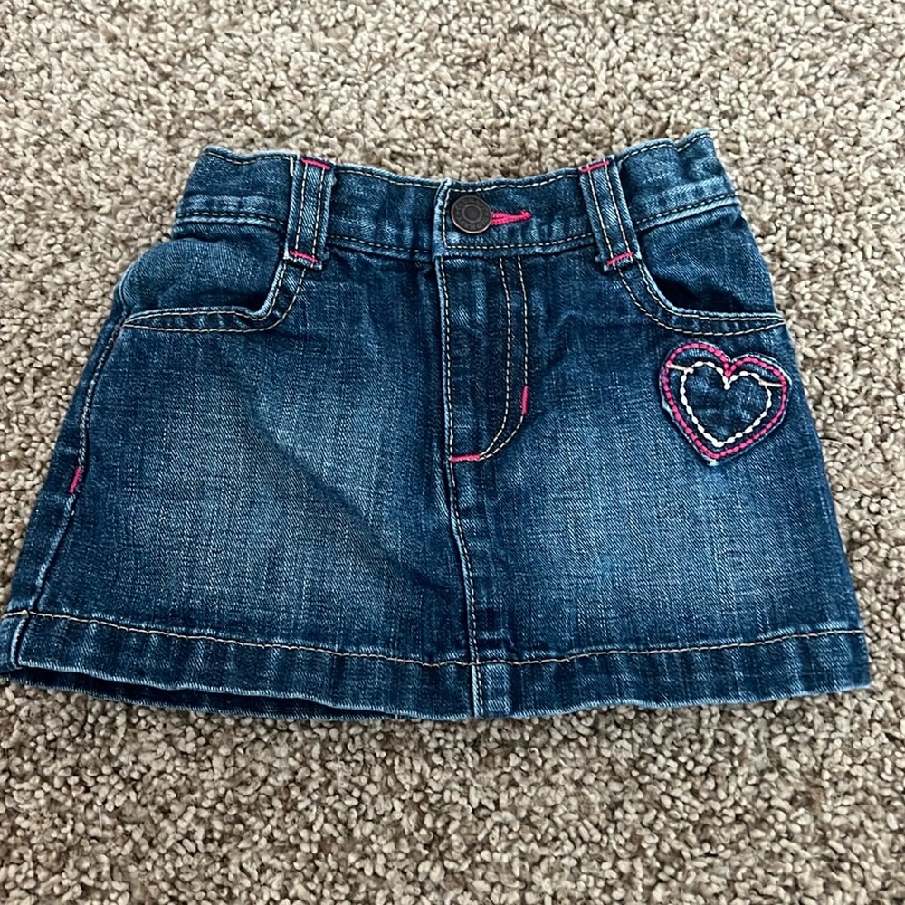 Jean skirt size 12-18 months